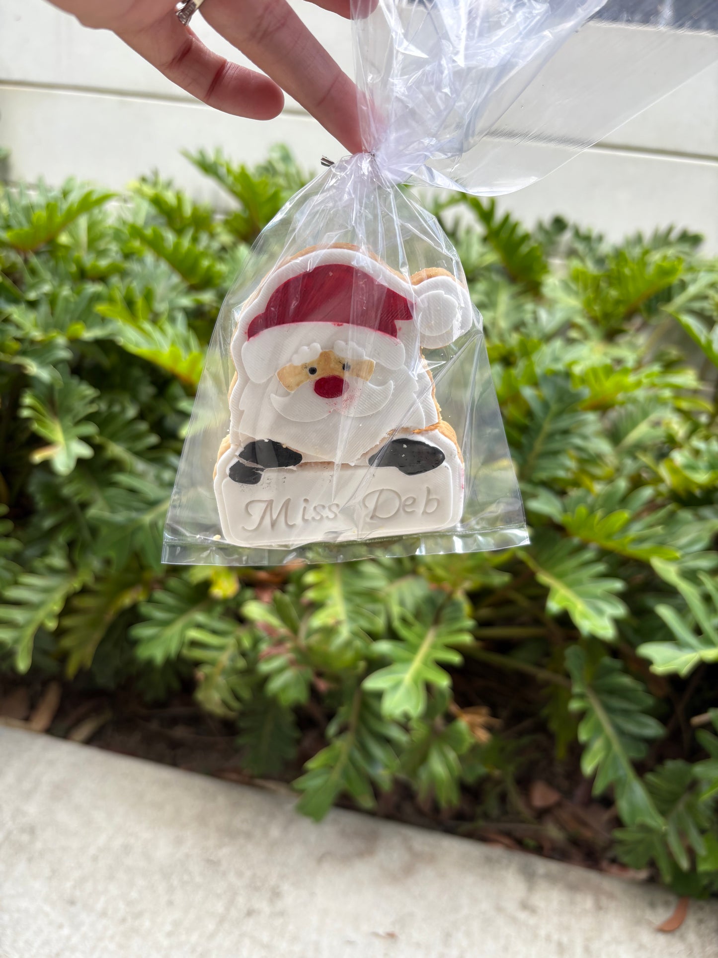 Teacher Christmas Single Cookie